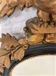 Federal Oval Mirror Eagle Gilt Top