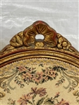 Pair of Upholstered Medallion Back Side Chairs