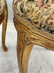 Pair of Upholstered Medallion Back Side Chairs