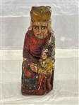 South or Central America Santos Wooden Carved Figure with Polychrome