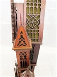 Gothic Style Cathedral Heavily Carved Mantle Clock. Movement Seth Thomas