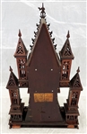Gothic Style Cathedral Heavily Carved Mantle Clock. Movement Seth Thomas