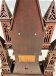Gothic Style Cathedral Heavily Carved Mantle Clock. Movement Seth Thomas