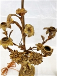 Pair of Dore' Bronze Candelabra Figural Lamps
