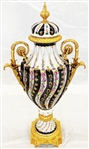 Sevres Manner Ormolu-Mounted Porcelain Lidded Floor Vase