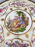 French Porcelain Hand Painted Round Tea Table