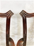 (2) Chippendale Style Arm Chairs
