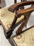 (2) Chippendale Style Arm Chairs