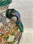 Kutani Style Large Porcelain Dragon Floor Vase