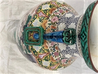 Kutani Style Large Porcelain Dragon Floor Vase