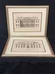 Pair of Hendrick Hulsbergh (Denmark) Etchings