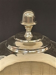 Contemporary Large Silvertone Table Clock 4 Time Zone