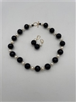 Zoe B. 14k Gold and Beads Necklace and Bracelet