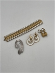 Group of Crown Trifari Costume Jewelry