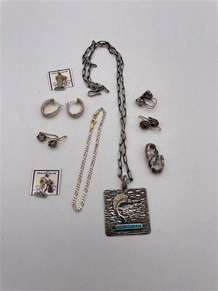 Group of Sterling Silver Jewelry