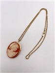 14k Gold Cameo on 10k Gold Chain