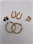 Group of 10k and 14k Earrings