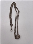 Sterling Silver Watch Fob Art Nouveau Detail