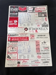 (4) 1960's Washington Senators Game Programs