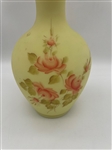 Fenton Burmese Hand Painted Signed L. McMullin