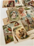 (80) Group of Turn of the Century Advertising Cards 
