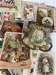 (80) Group of Turn of the Century Advertising Cards 