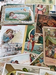 (80) Group of Turn of the Century Advertising Cards 