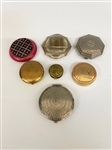 (7) Womens Vintage Compacts/Lip Gloss/Powder