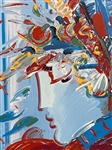 Peter Max Porcelain Plaque Franklin Mint Blushing Beauty