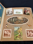Oversize Scrapbook Filled With Cut Outs of Advertising Military WWI Magazines