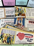 Group of Pin-Up Advertising Calendar Cards and Schedules