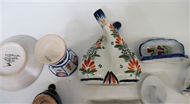 Quimper Faience France Pottery Lot