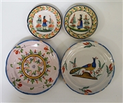 Quimper Faience France Pottery Plate Lot