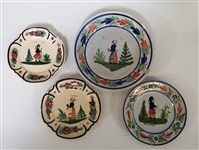 Quimper Faience France Pottery Plate Lot