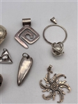(7) Solid Sterling Silver Pendants