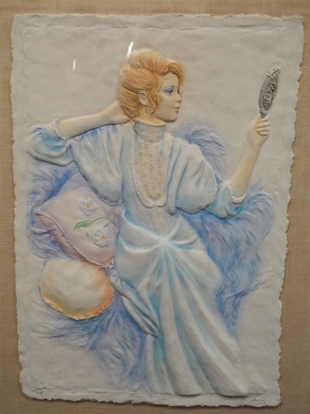 Mary Vickers Mixed Media "Mirror Mirror" Artist Proof Large