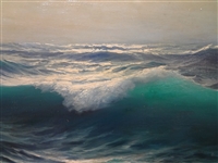 Guglielmo Welters (1913 - 2003) Oil on Canvas Seascape