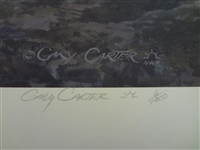 Gary Carter Signed Lithograph Battle of the Big Hole