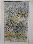 E. Freeman Artist Proof Woodblock "Winter Weeds"