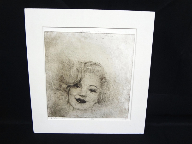 Olexander Kaniuka Ukranian-American (1910-2000) Etching