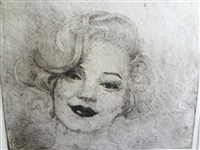 Olexander Kaniuka Ukranian-American (1910-2000) Etching