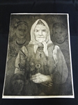 Olexander Kaniuka Ukranian-American (1910-2000) Etching