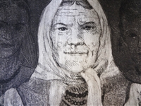 Olexander Kaniuka Ukranian-American (1910-2000) Etching