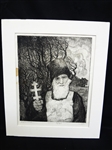 Olexander Kaniuka Ukranian-American (1910-2000) Etching