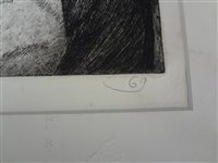 Olexander Kaniuka Ukranian-American (1910-2000) Etching