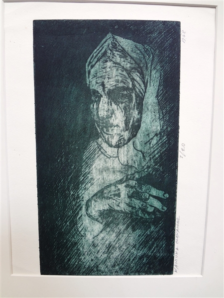 Olexander Kaniuka Ukranian-American (1910-2000) Etching