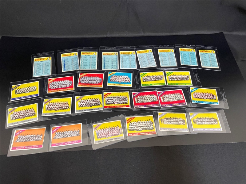 1966 Topps Baseball Checklists and Team Cards