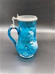 (2) Mary Gregory Glass Pieces: Vase and Stein