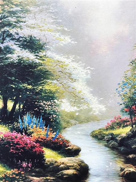 Thomas Kinkade Limited Edition Print on Canvas "Petals of Hope" Artist Proof 309/395