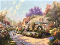 Thomas Kinkade "Cobblestone Lane III" Limited Edition Lithograph Signed and Numbered